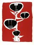 Crippa Roberto - Totem fondo rosso